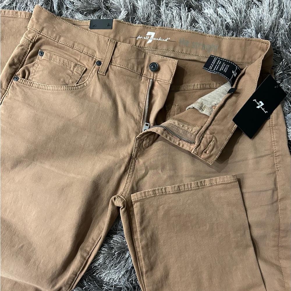 7ForAllMankind. Brown Denim Pants. Size 34. Inseam 32’